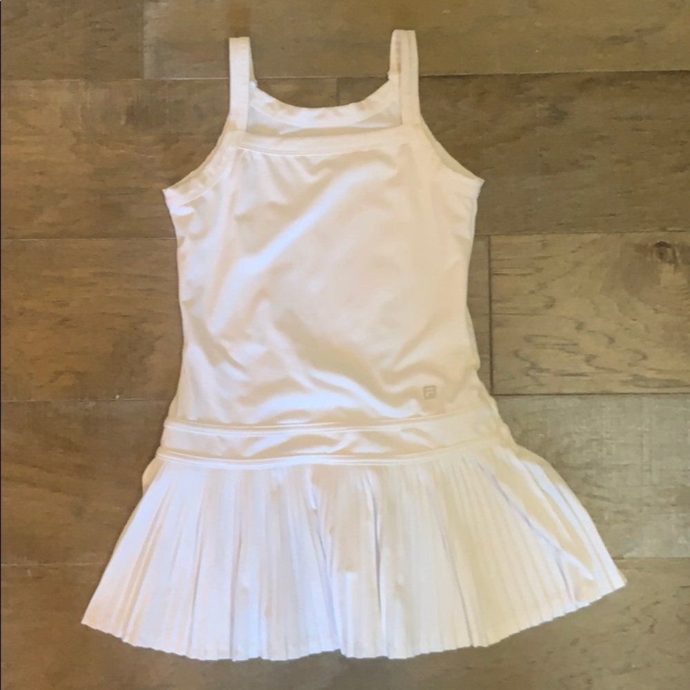 Girls size 7 white Fila Tennis Skirt